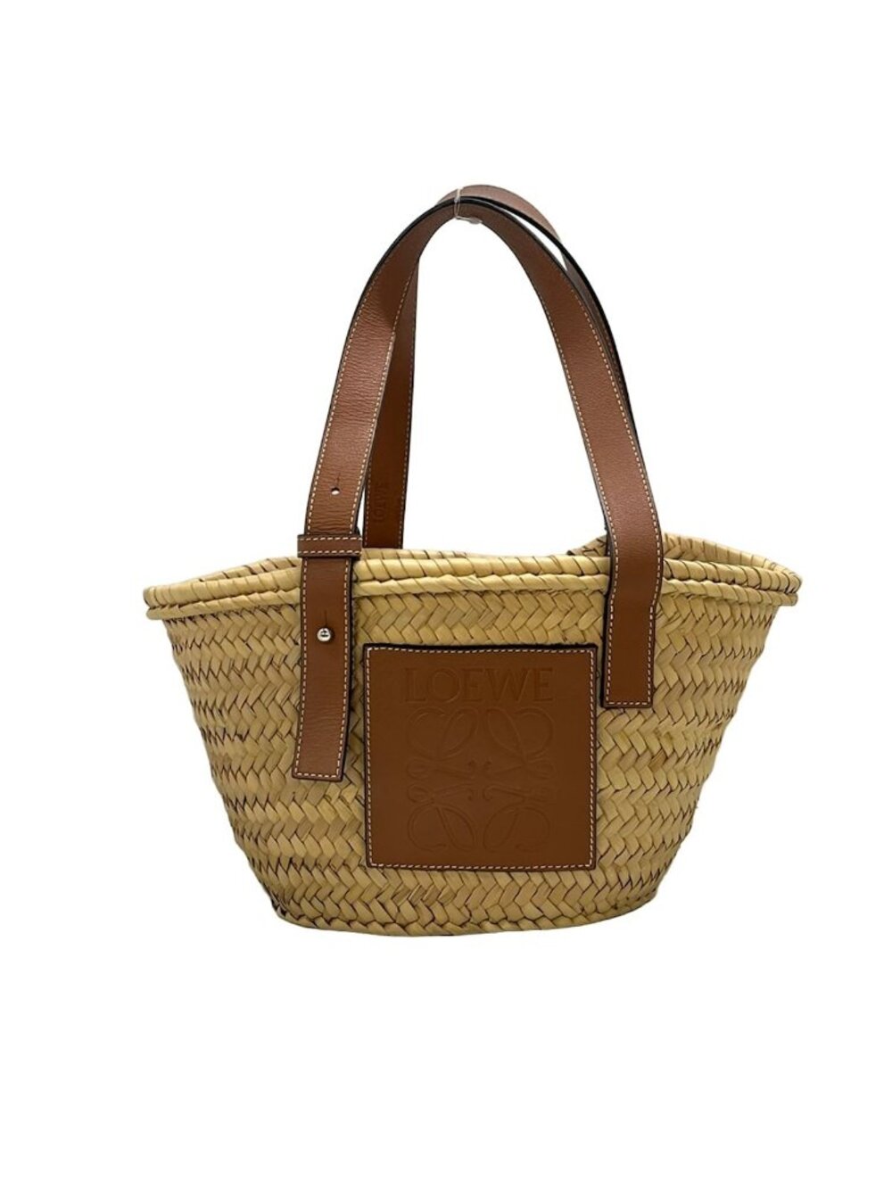 Loewe Tote Bag Basket Small 327.02 Beige Dark Brown
